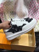 Tênis Louis Vuitton Bervelyn Hills Jeans Whithe Black