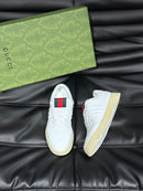 Tênis Gucci GG supreme couro Whithe