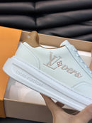 Tênis Louis Vuitton Bervelyn Hills couro Whithe Brown