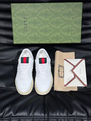 Tênis Gucci GG supreme couro Whithe
