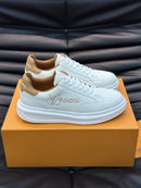 Tênis Louis Vuitton Bervelyn Hills couro Whithe Brown