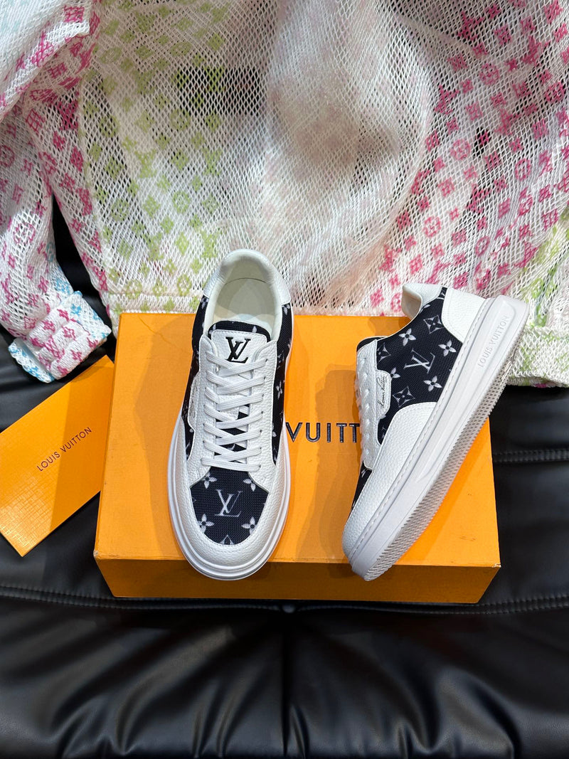 Tênis Louis Vuitton Bervelyn Hills Jeans Whithe Black
