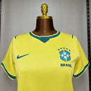 Camisa Brasil Amarelo  26/27 Torcedor Feminina