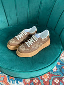 Tênis Gucci GG Supreme Brown