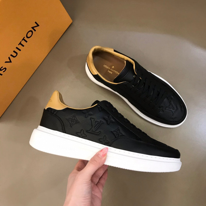 Tênis Louis Vuitton Bervelyn Hills Couro Black Brown