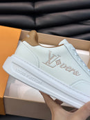 Tênis Louis Vuitton Bervelyn Hills couro Whithe Brown