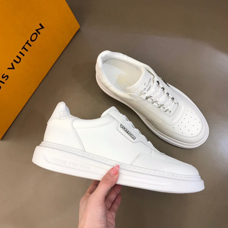Tênis Louis Vuitton Bervelyn Hills couro Whithe