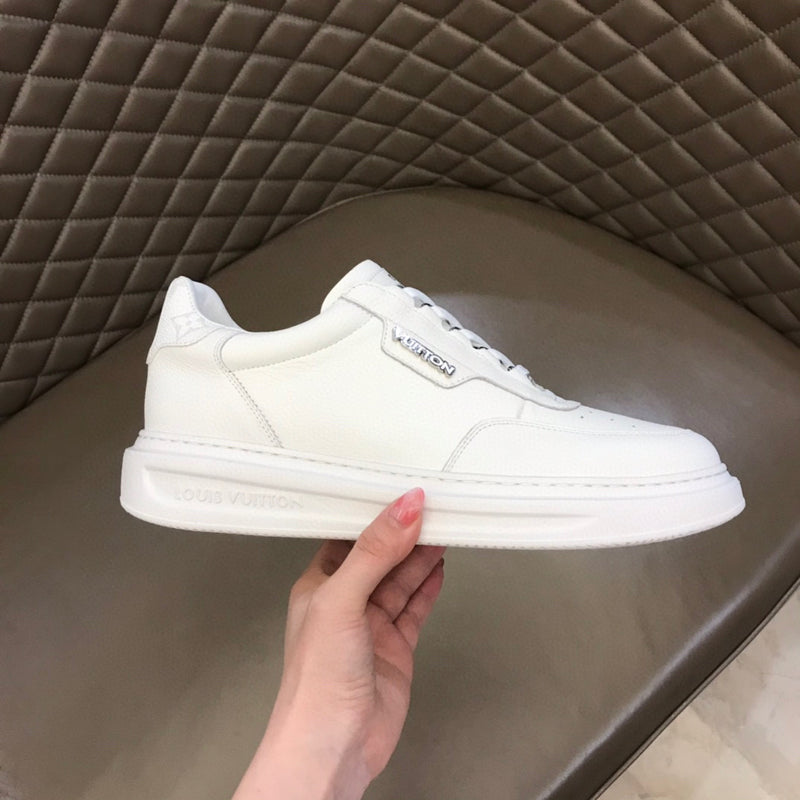 Tênis Louis Vuitton Bervelyn Hills couro Whithe