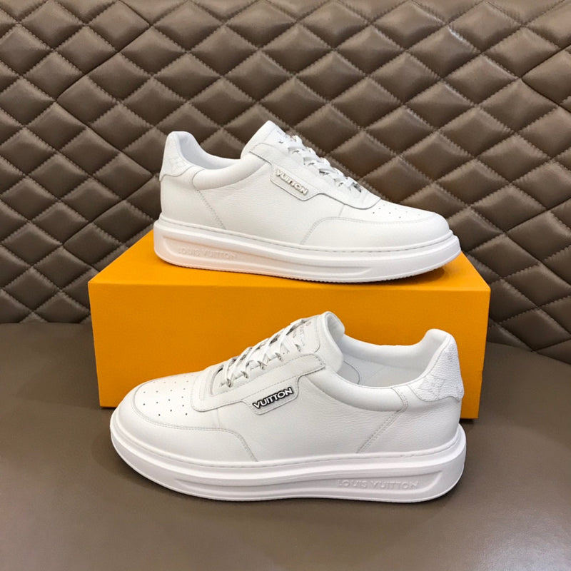 Tênis Louis Vuitton Bervelyn Hills couro Whithe