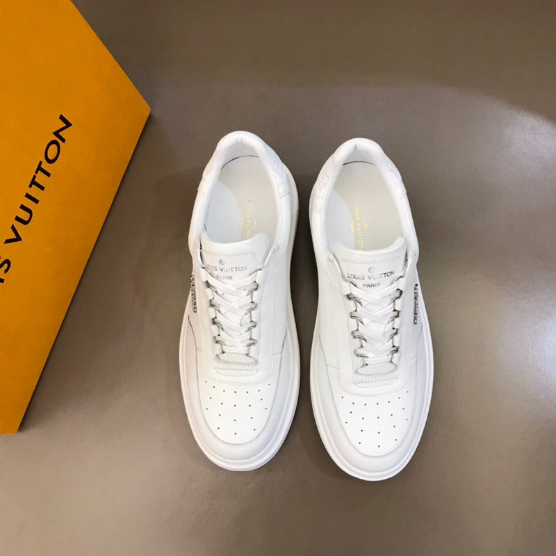 Tênis Louis Vuitton Bervelyn Hills couro Whithe