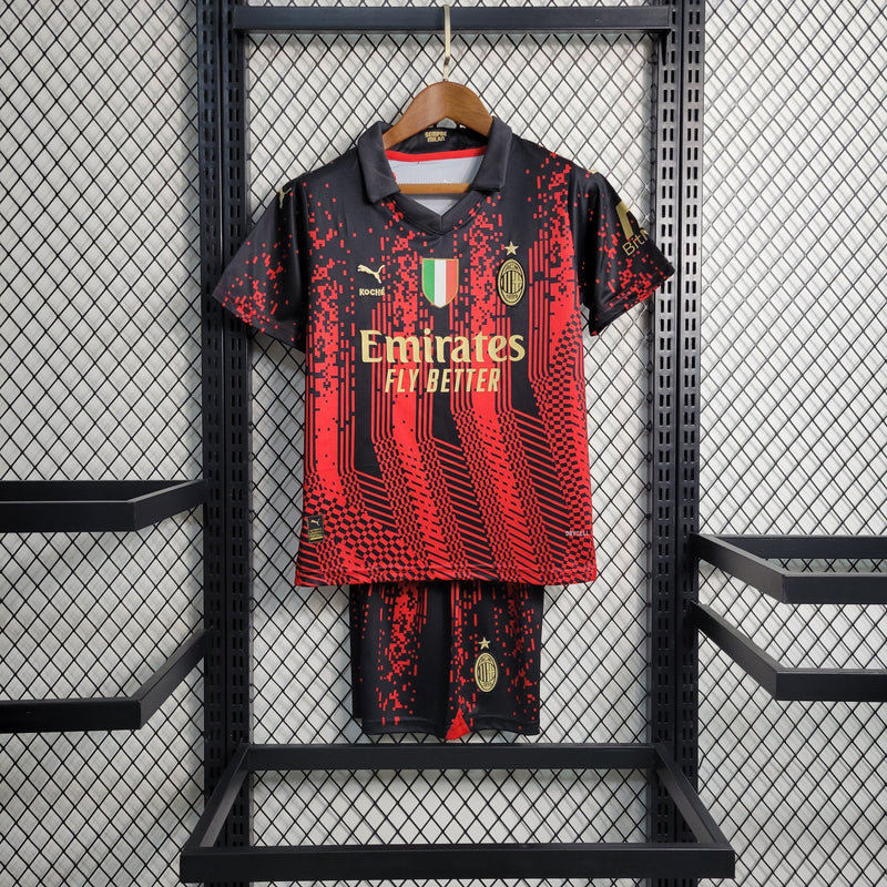 Kit Infantil Milan Terceira Camisa 22/23