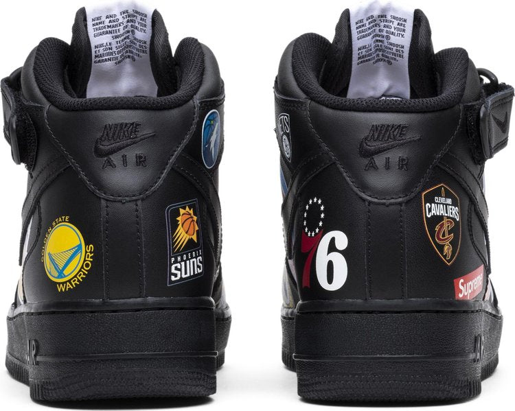 Supreme x NBA x Air Force 1 Mid 07 'Black'